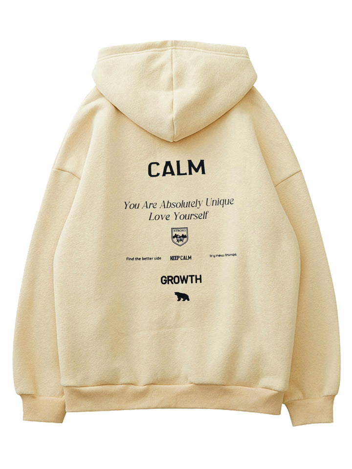 Sweat à capuche pour femmes avec lettrage motivant et coupe confortable Chic & Stil