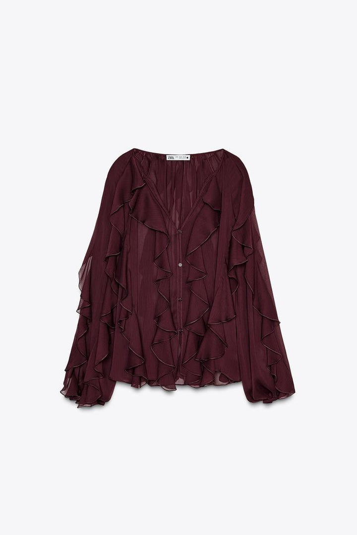 Chemisier Drapé avec Amusement pour Femmes Chic & Stil