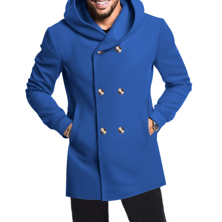 Men's trendy coat with flared cut and hood Lune London