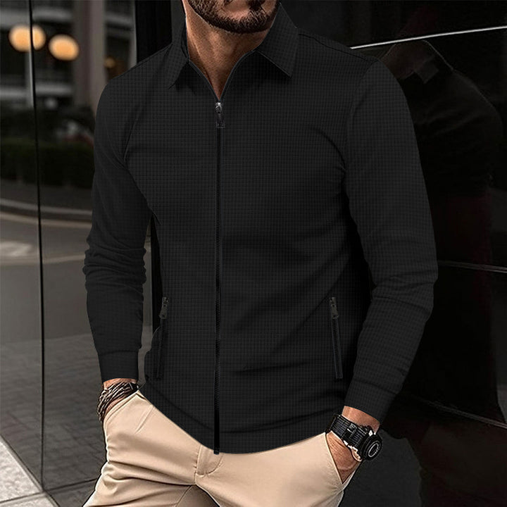 Trend transitional jacket for men with zipper and practical pockets Lune London