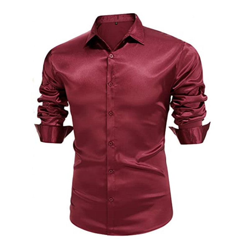 Men's Elegant Chic Satin Shirt