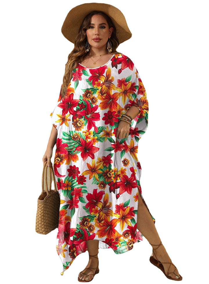 Lune London Floral Maxi Cover-up Dress for Women