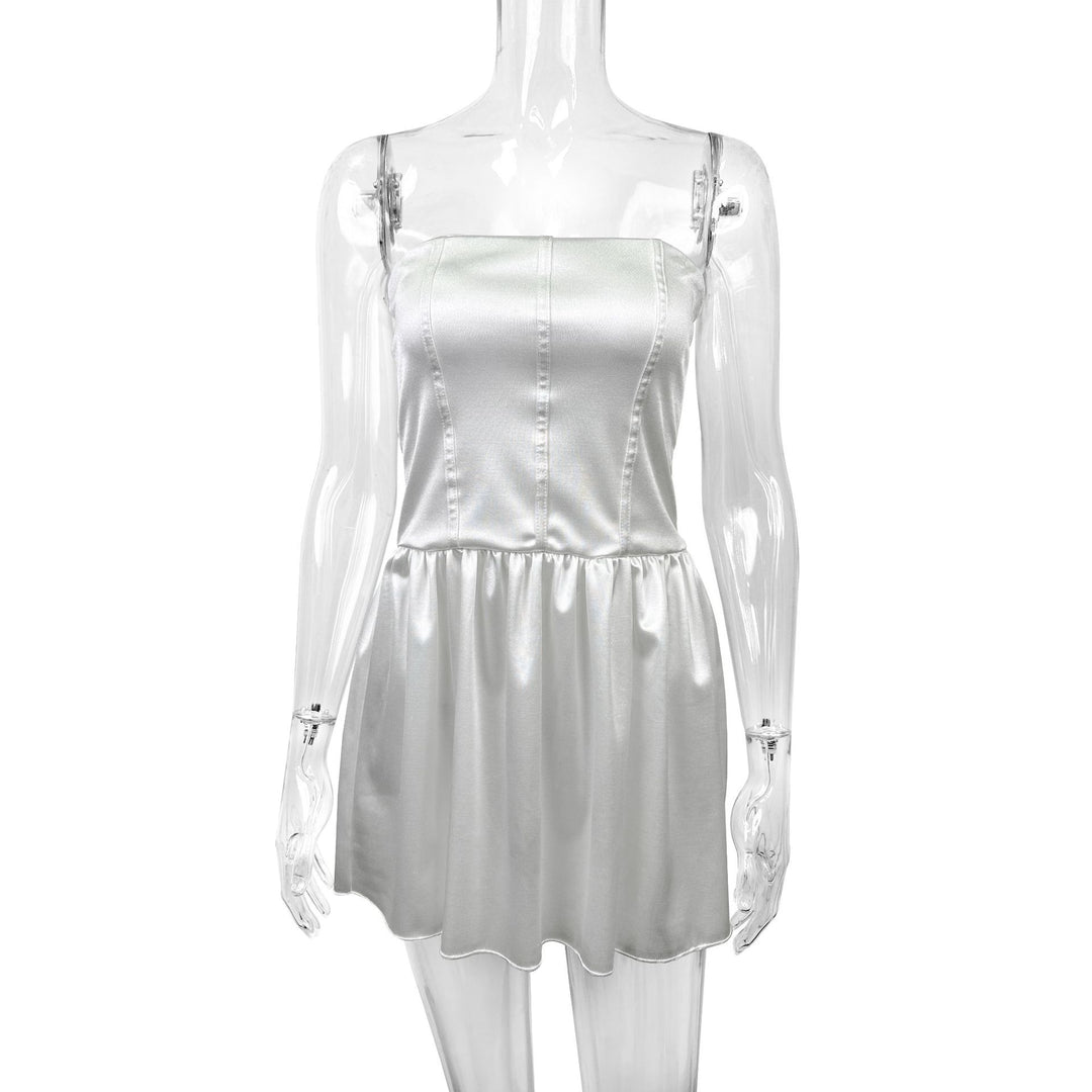 Women's evening dress with fitted bodice and flowing skirt Lune London