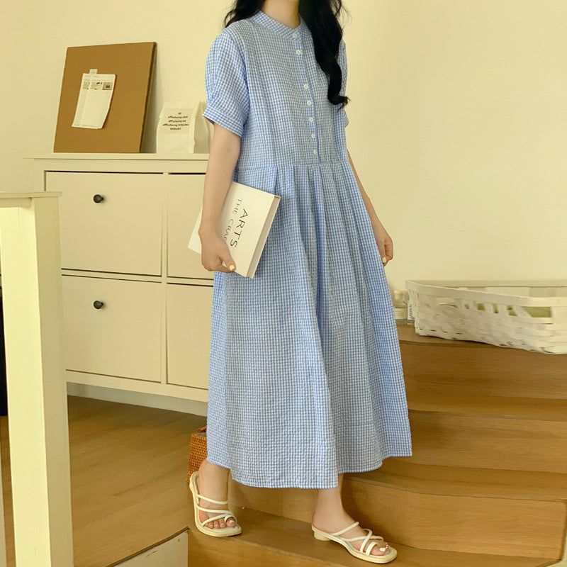 Lune London women's maxi button leisure dress