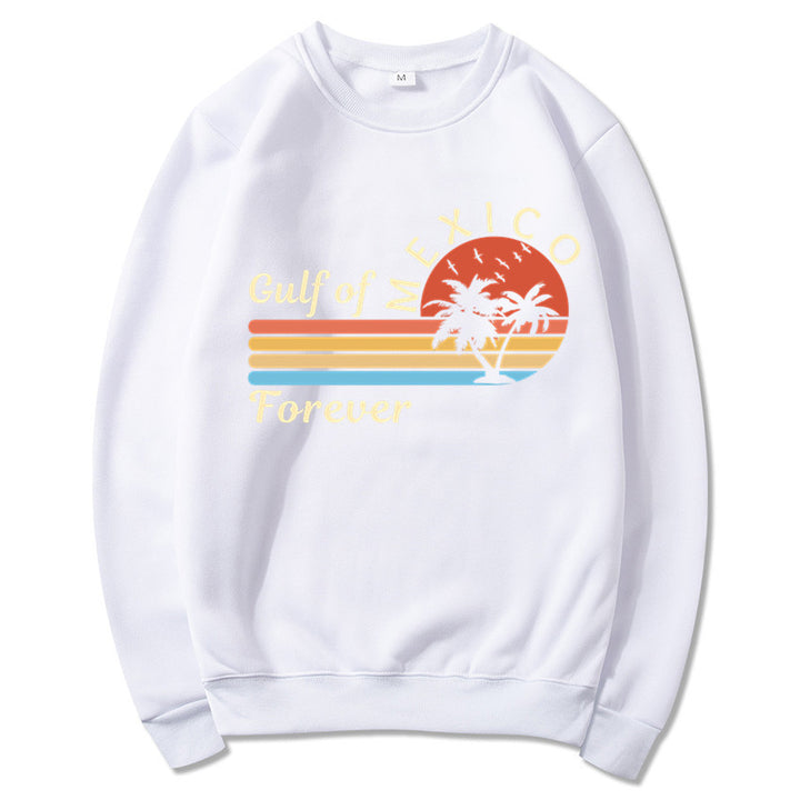Sweat-shirt femme avec design graphique tropical et imprimé moderne Chic & Stil