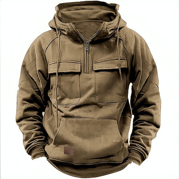 Practical and warm hooded jacket for men with pockets Lune London