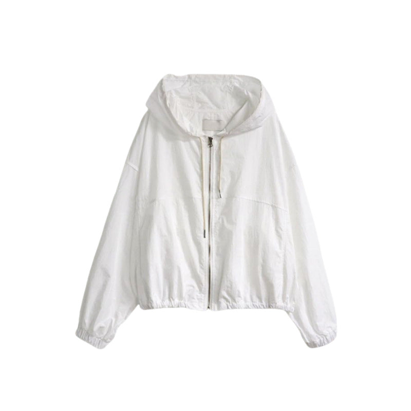 Veste de transition légère pour femmes avec capuche et manches volumineuses Chic & Stil