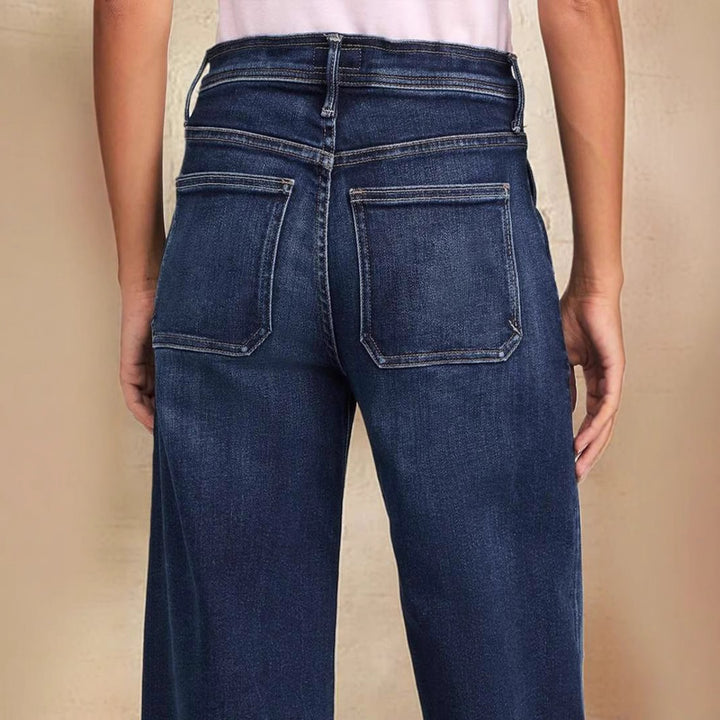 Loose high-waisted denim pants for women Lune London