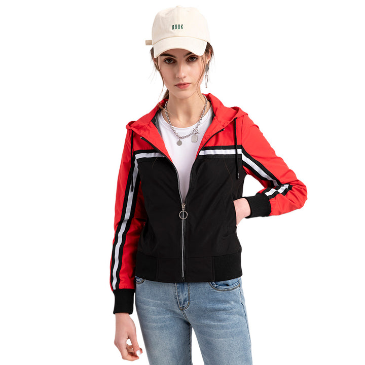 Women's sports jacket with modern stripe elements Lune London