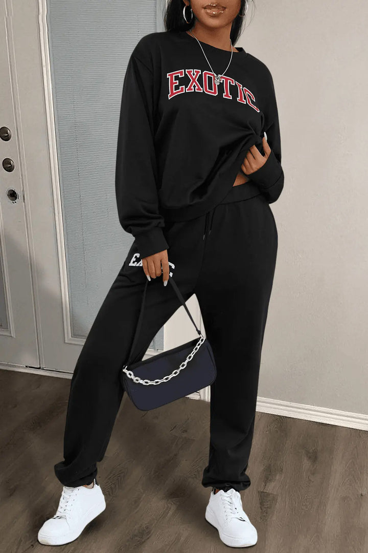 Lune London women's athletic sweatshirt and jogging set