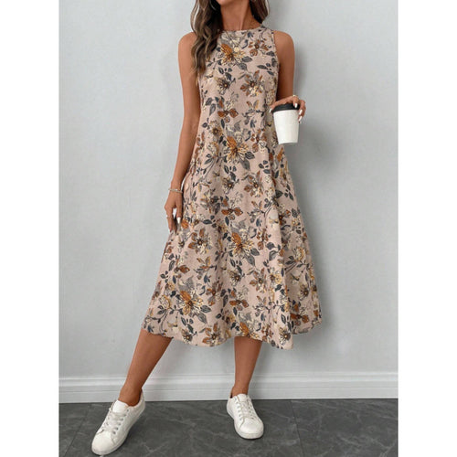 Lune London Floral Midi Summer Dress for Women