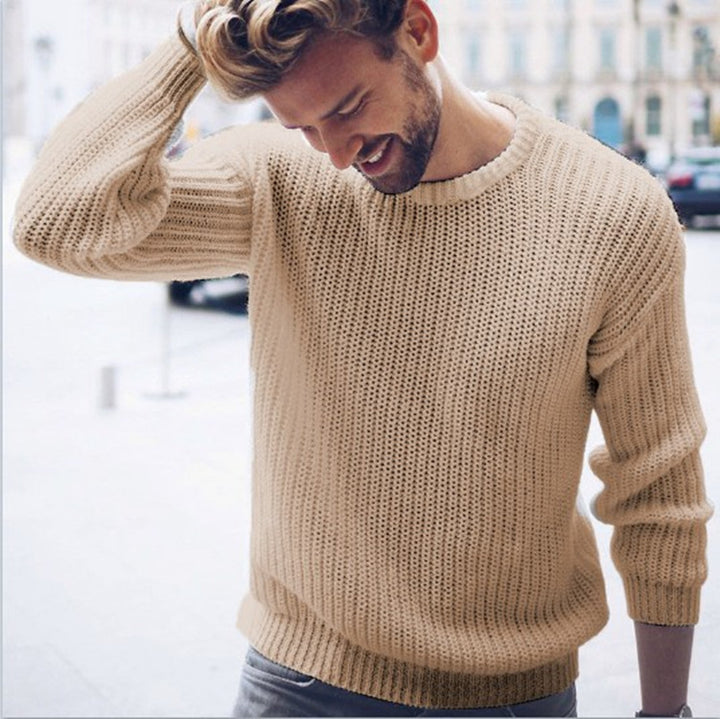 Chunky knit sweater for men with a modern rib pattern and a relaxed fit Lune London