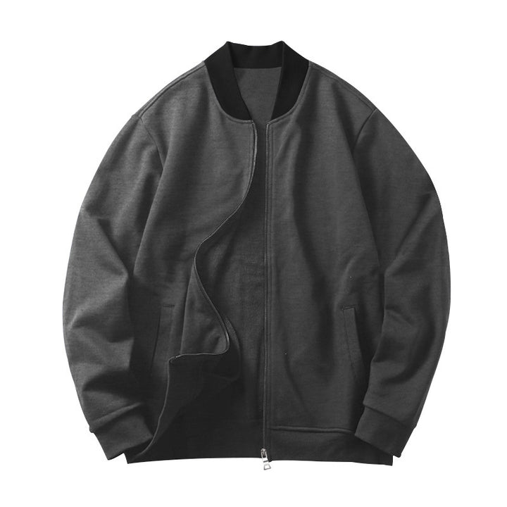 Sporty bomber jacket for men with elastic inserts and practical zipper Lune London