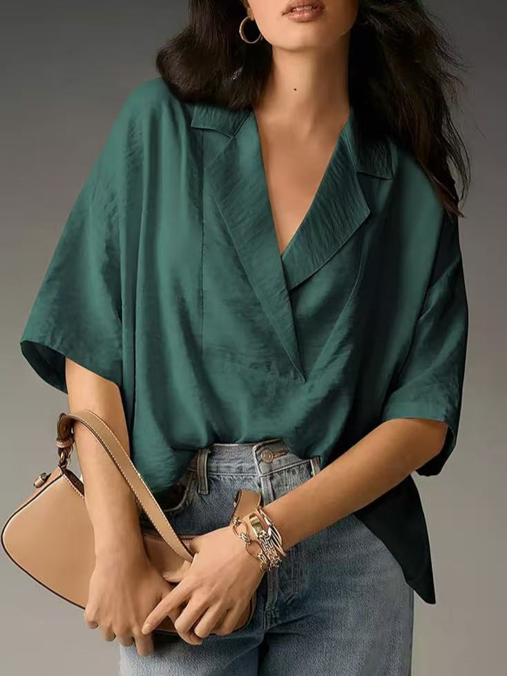 Casual silk blouse for women with an elegant fit Lune London