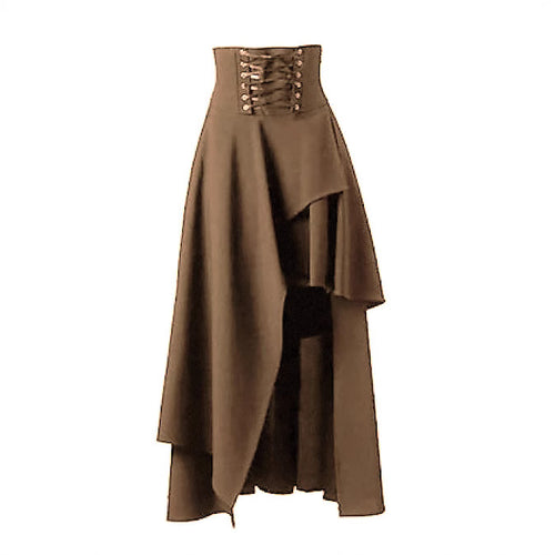Ladies Elegant Asymmetrical Skirt with Laces Lune London