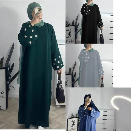 Elegant tunic dress for women with embroidered floral pattern Lune London