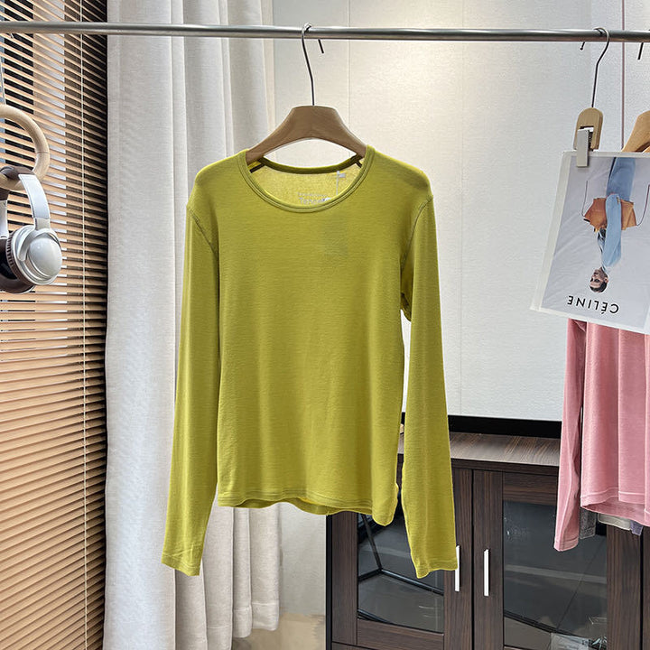 Chemise à manches longues pour femmes en jersey doux avec coupe ergonomique Chic & Stil