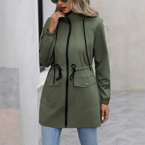 Leisure jacket for women with adjustable waist and practical outer pockets Lune London