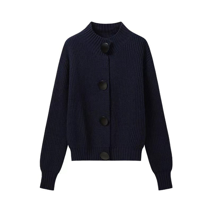Cardigan pour femmes avec coupe oversized et grands boutons Chic & Stil