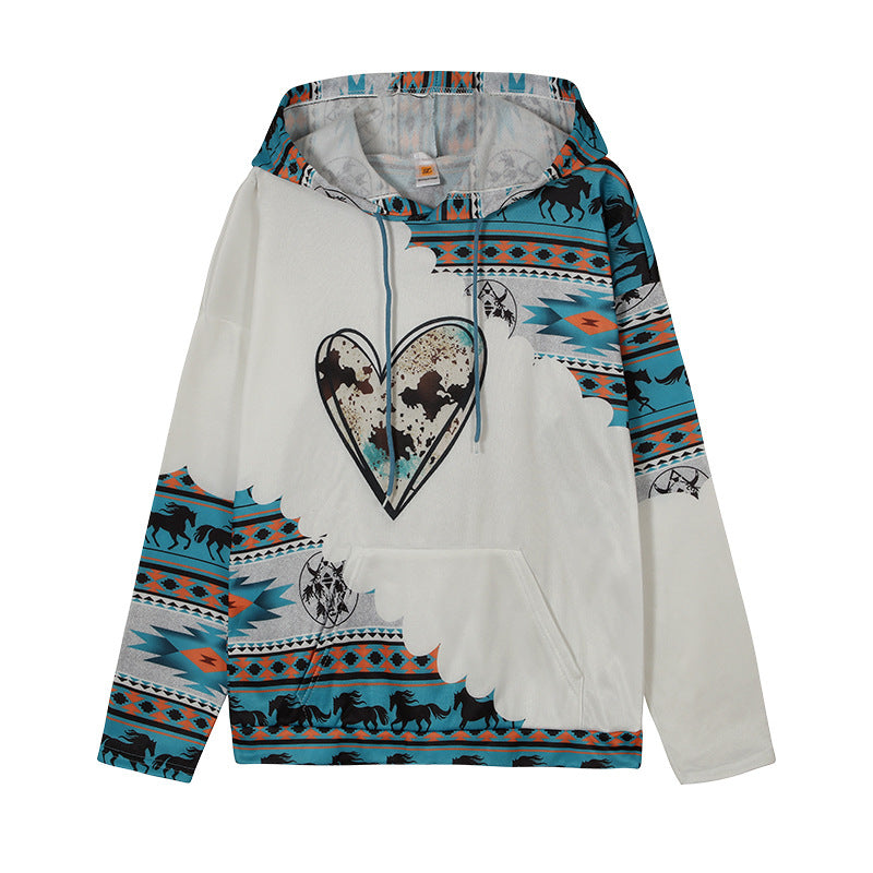 Women's hoodie with a unique tribal pattern Lune London