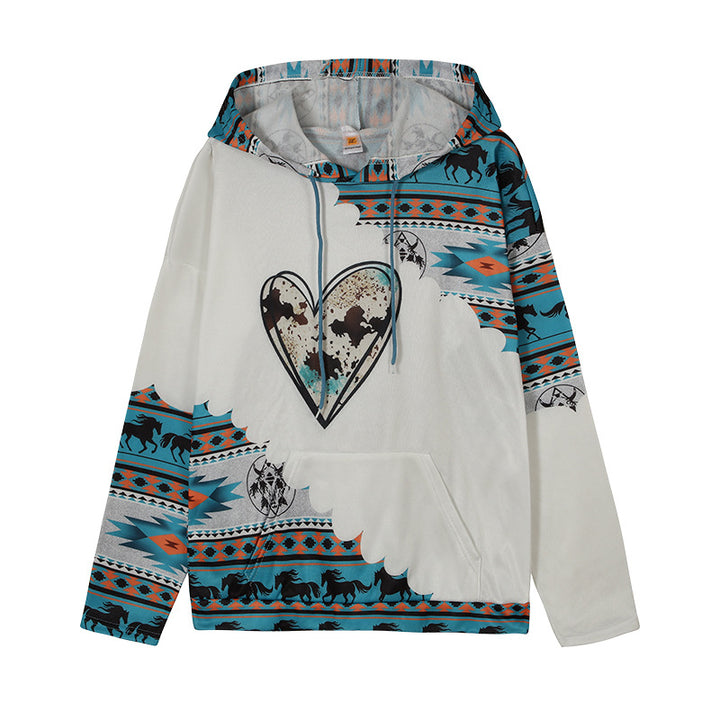 Women's hoodie with a unique tribal pattern Lune London