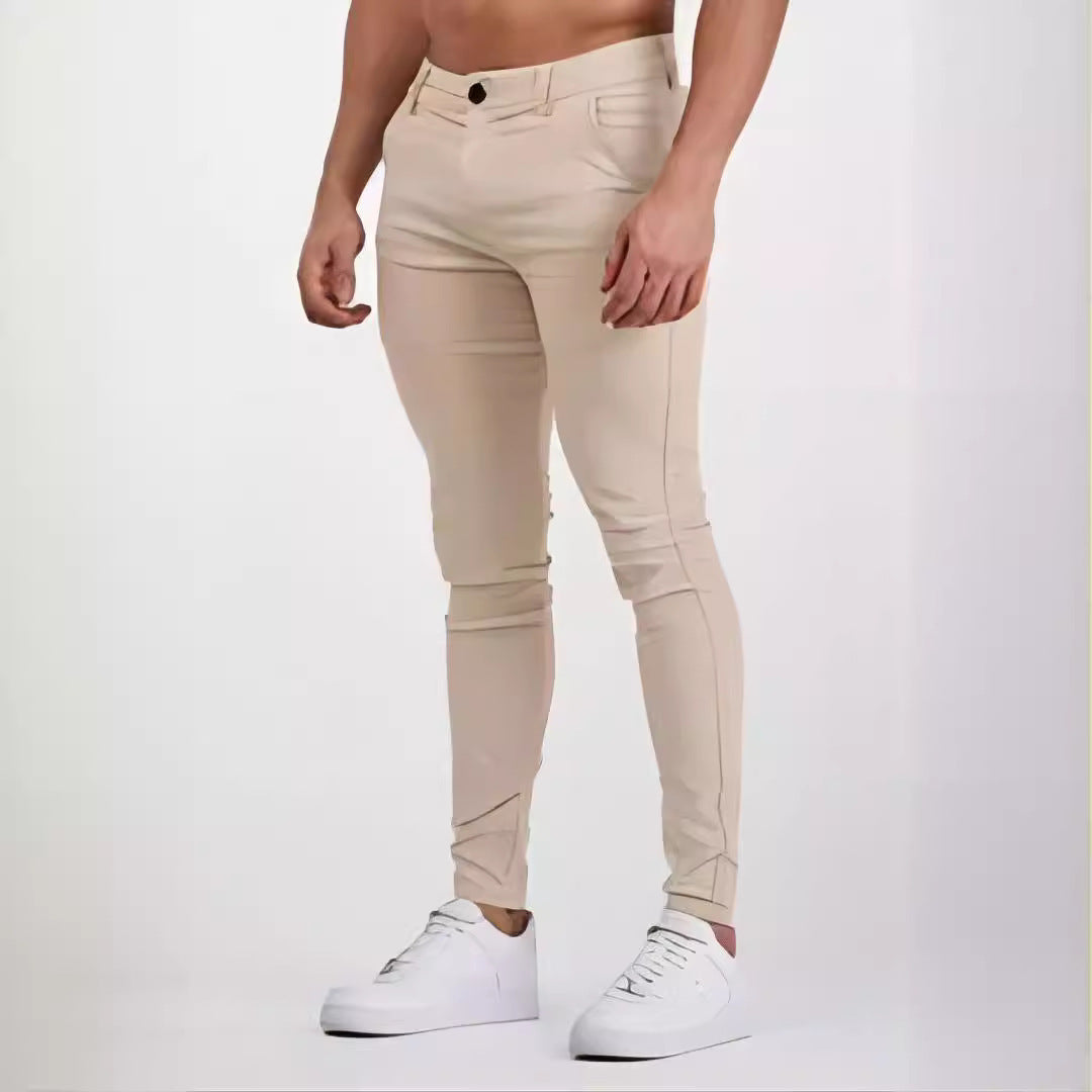 Performance Slim Fit Pants for Men Lune London
