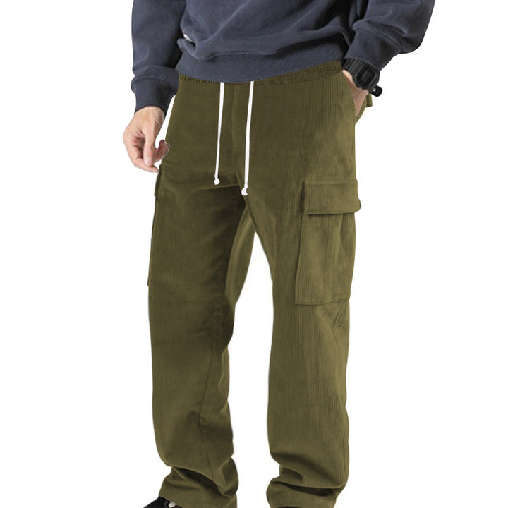 Men's cargo pants with elastic waist and practical side pockets Lune London