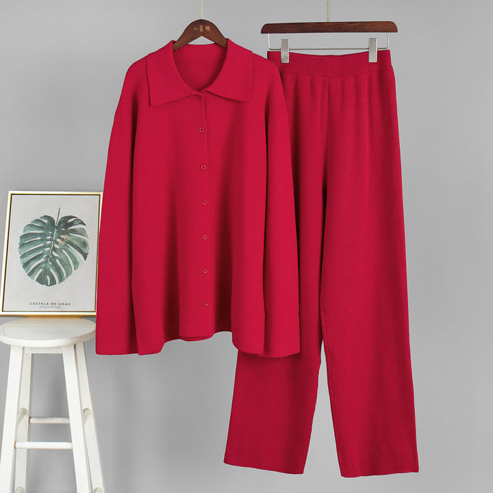 Women Comfortable Cotton Knit Set Lune London