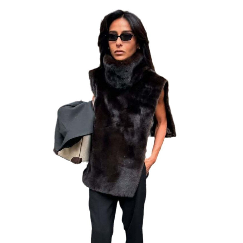 Faux fur scarf women Lune London