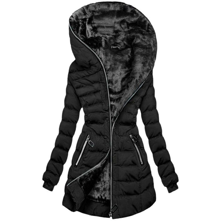 Trendy long coat for women with teddy lining Lune London