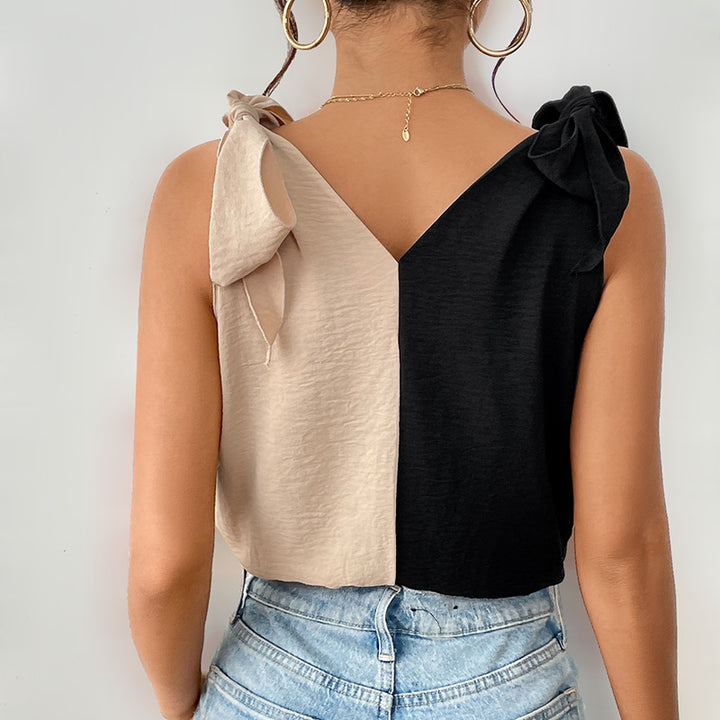 Asymmetrical off-shoulder blouse for women Lune London