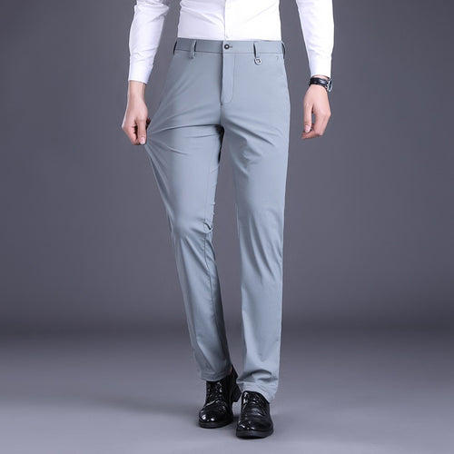 Elegant men's office pants with breathable material and slim fit Lune London