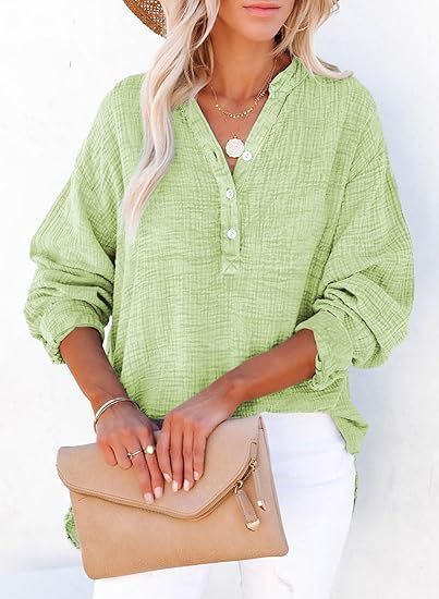 Oversized shirt for women with button placket Lune London