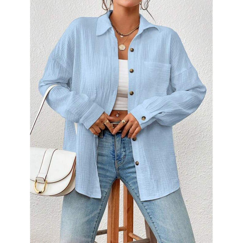 Casual overshirt for women with button details Lune London
