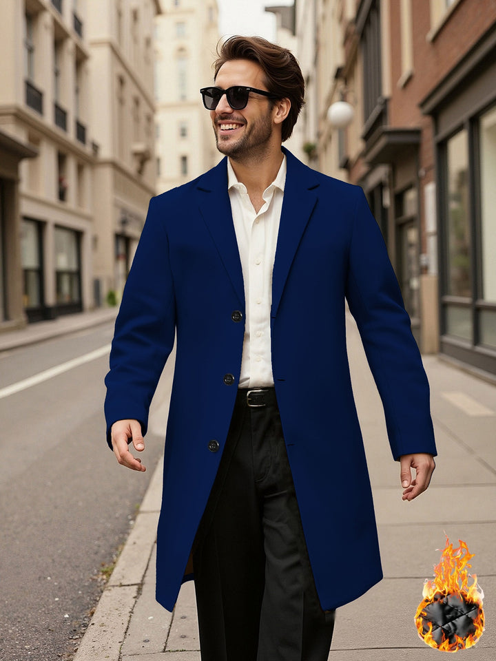 Elegant double-breasted coat for men Lune London