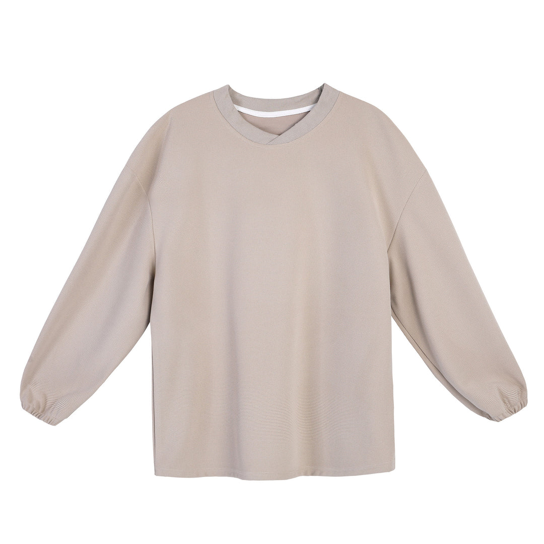 Casual women's top with balloon sleeves and structured fabric Lune London