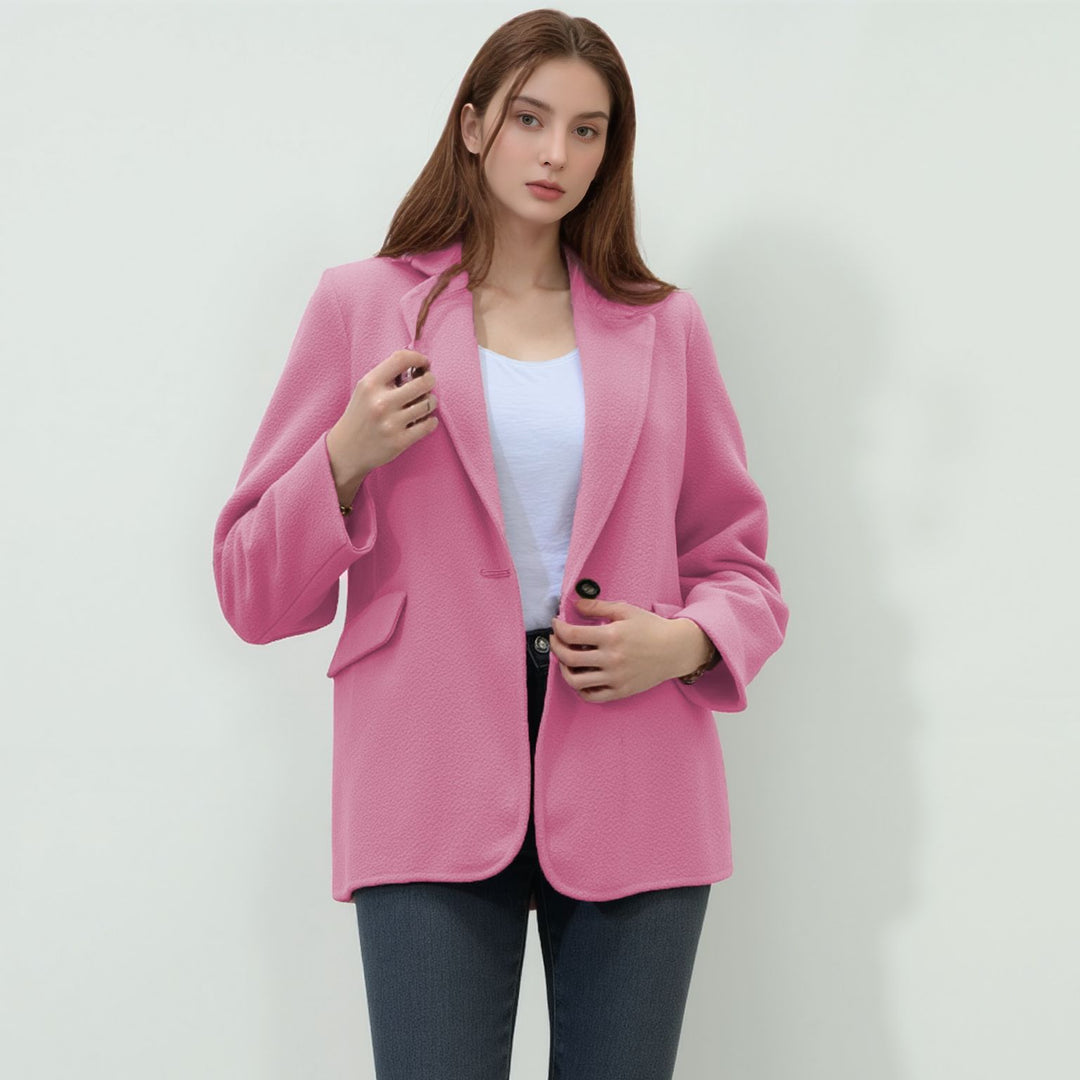 Fashionable women's blazer with a fine texture and modern details Lune London