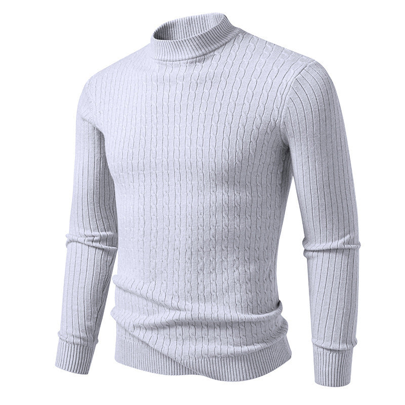 Lune London textured surface turtleneck sweater for men