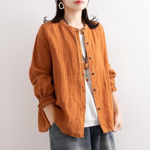 Blouse ample pour femme avec détails en bouton Chic & Stil