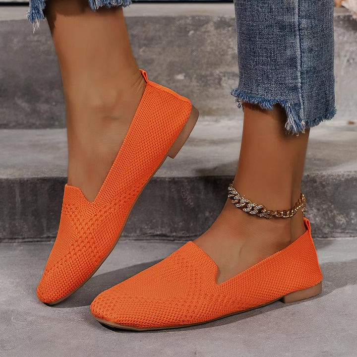 Knitted slippers for women Lune London
