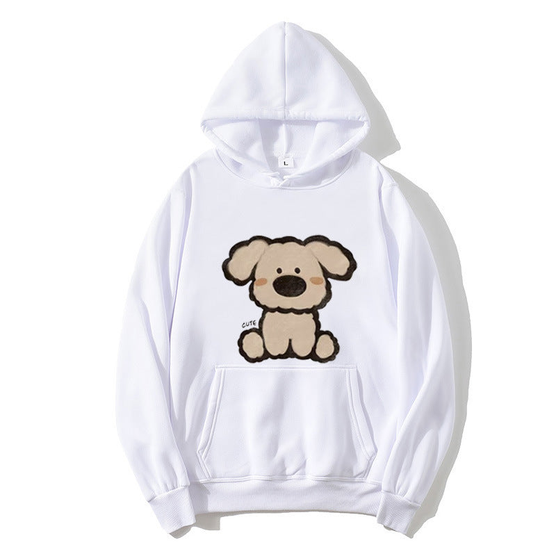 Women’s hooded sweatshirt with cute dog design Chic & Stil