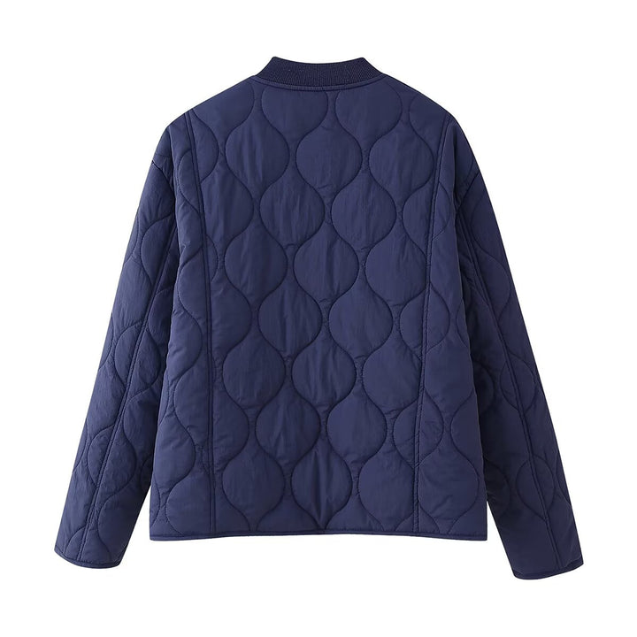 Women's puffer jacket with structured design and practical pockets Lune London