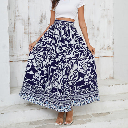 Lune London Women's Floral Maxi Skirt