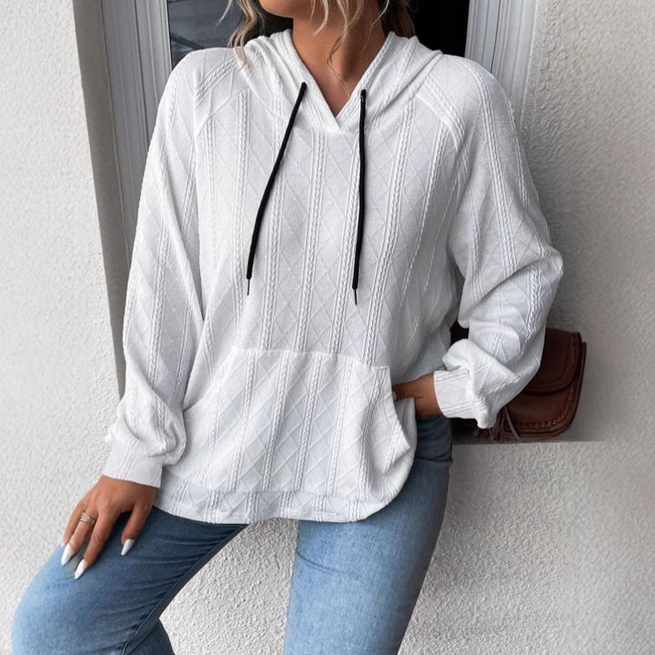 Comfortable textured hoodie for women Lune London