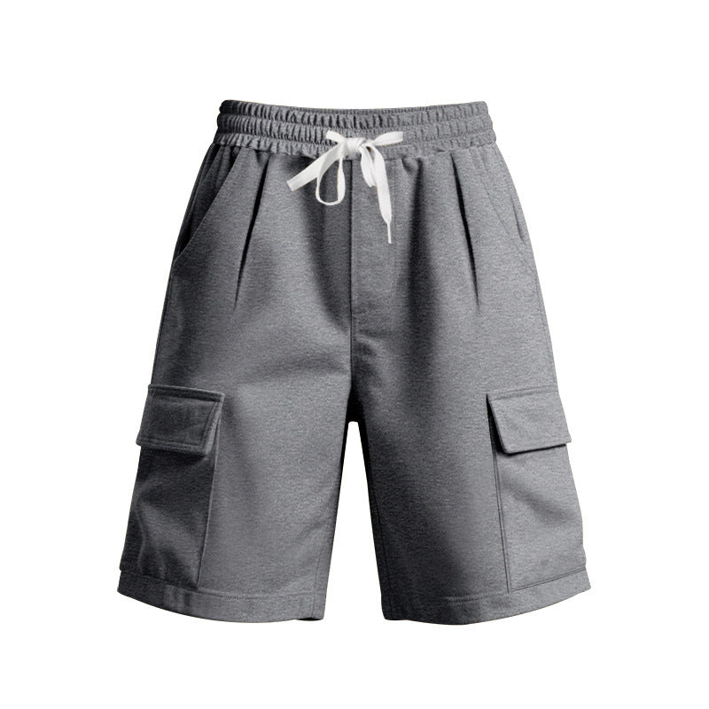 Shorts de cargo décontractés pour hommes avec taille élastique et poches latérales pratiques Lune London