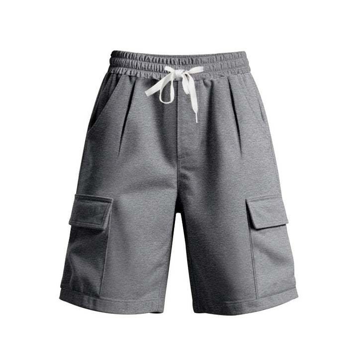 Shorts de cargo décontractés pour hommes avec taille élastique et poches latérales pratiques Lune London