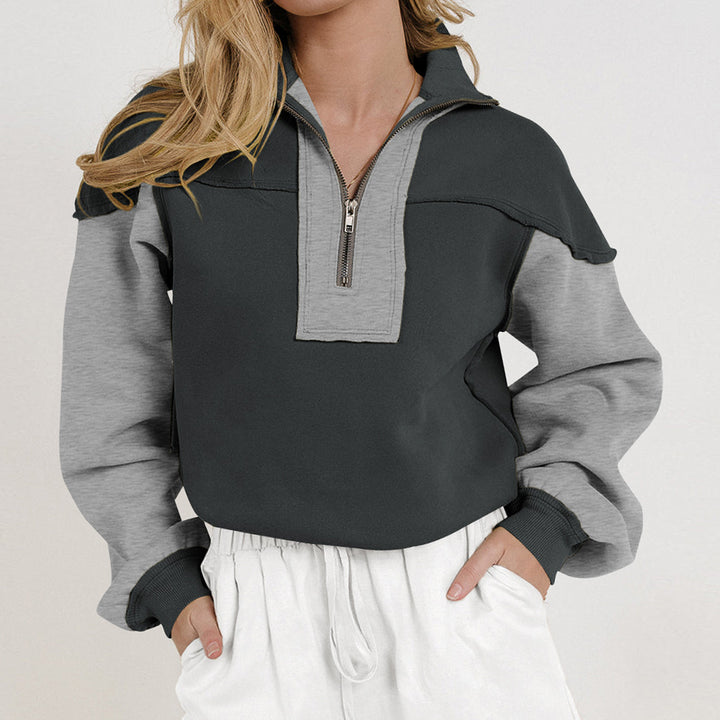 Women’s sporty high collar sweater Lune London