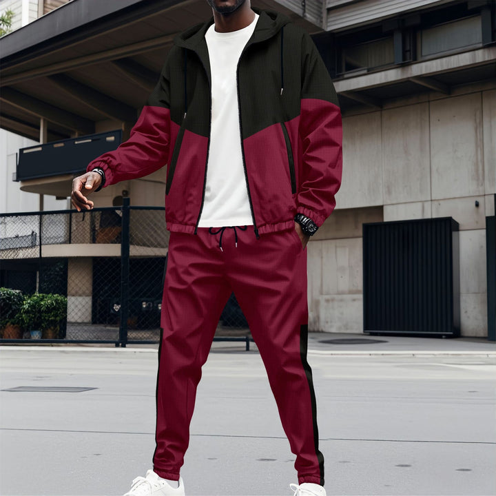 Men's sports suit with a modern color-block design and breathable materials Lune London