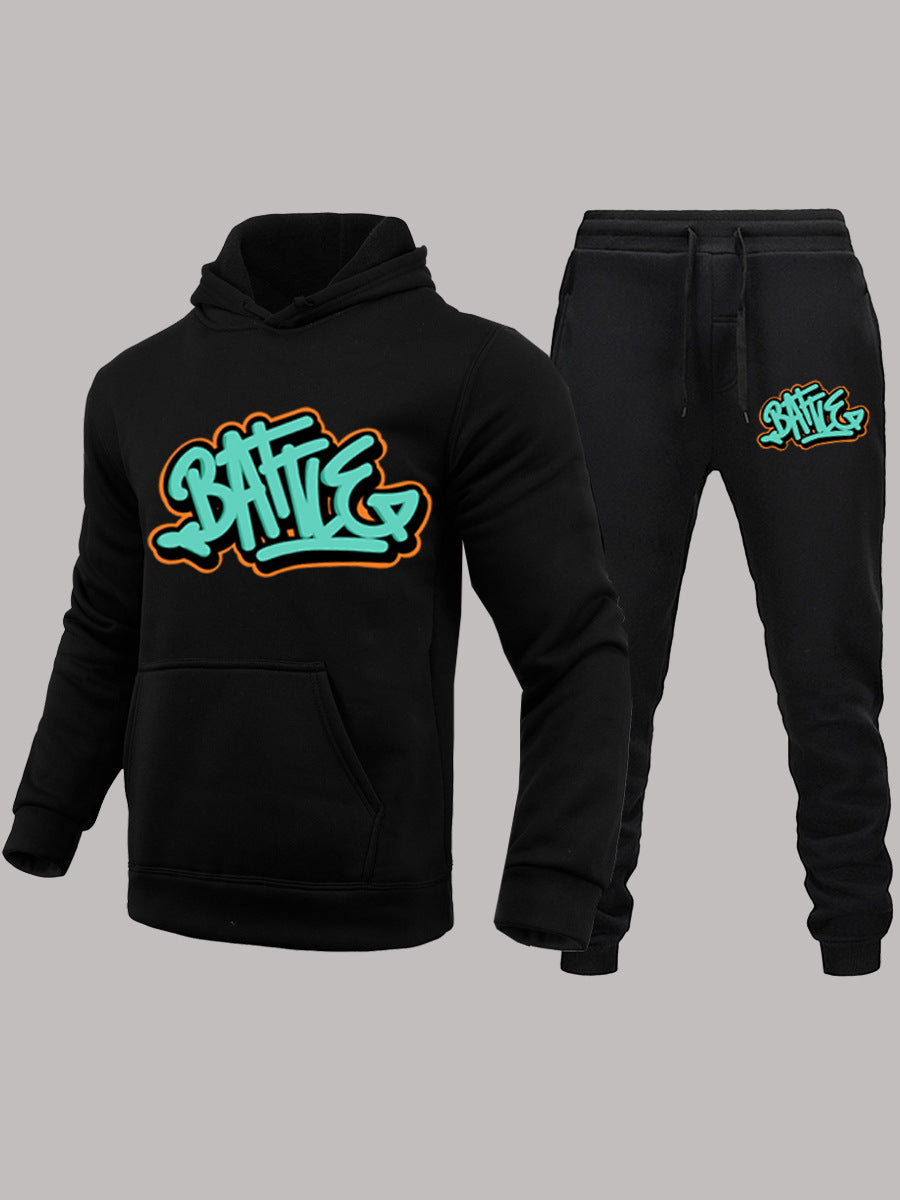 Women's hoodie and jogger pants set with urban graffiti design Lune London