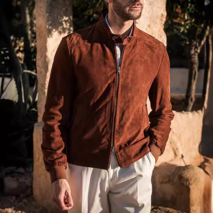 Elegant suede jacket for men Lune London